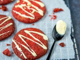 Red velvet koekjes met chocolade