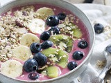 Smoothiebowl van rood fruit