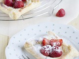 Snel cheesecake taartje met aardbeien
