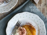 Tarte tatin met peer, karamel en mascarpone creme