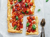 Tomatenplaattaart met ricotta