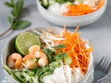 Vietnamese salade met garnalen