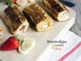 Wentelrolletjes met nutella en fruit