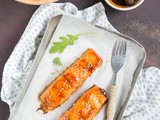 Zalm uit de oven met maple syrup en sojasaus