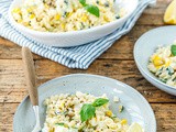 Zomerpasta met ricotta en mais