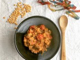 Eggplant and yellow split pea stew / stufato di melanzane e piselli gialli decorticati