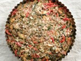 Sweet pepper, onion and zucchini tart / torta salata con peperoni dolci, cipolle e zucchine