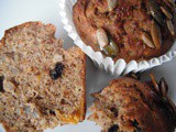 Breakfast muffins, gluten free, dairy free, high fibre