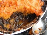 Easy mushroom, lentil and butternut squash bake