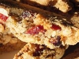 Gluten free cranberry and hazlenut biscotti