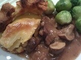 Venison and mushroom pie