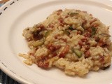 Risotto met Champignons, Courgette en Spek