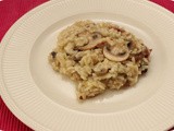 Risotto with Mushrooms and Salami