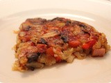 Rösti with Mushrooms, Red Pepper and Ham