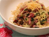 Spaghetti with Zucchini and Bacon