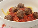 Tagliatelle with Meatballs in Tomato Sauce