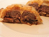 Tartare with Mushrooms wrapped in Puff Pastry