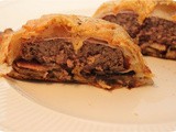 Tartare with Mushrooms wrapped in Puff Pastry