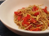 Vega: Noodles with Pepper and Leek