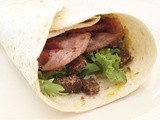 Wraps with Piccalilli, Bacon and Rye Bread