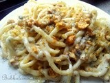 Pici al gorgonzola e nocciole