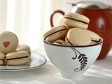 Black Sesame & Red Bean Macarons