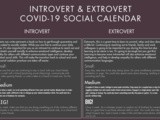 Covid-19 Extrovert and Introvert Social Schedule