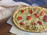 Five Minute Gluten Free Pita Pesto Pizza