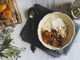 Mediterranean Style Roasted Apricots and Yogurt