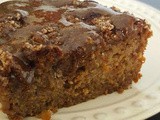 Naturally Sweetened Apple Coffee Cake with Glaze