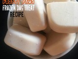 Peanut Butter and Banana Frozen Dog Treats