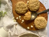 Peanut Butter White Chocolate Oatmeal No Bake Cookies