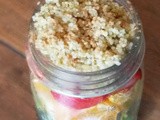 Quinoa Breakfast Rainbow in a Jar