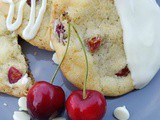 White Chocolate Cherry Limeade Cookies