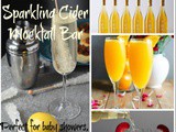 Winter Sparkling Cider Bar–Perfect Mocktails for Winter Weddings, Parties and Events