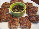 Asian Pork Patties with Dipping Sauce (dumplings optional)