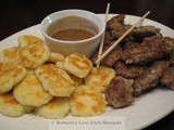 Asian Pork Patties with Dipping Sauce (dumplings optional)