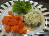 Beef Patties with Sriracha Cream Sauce