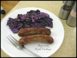 Brats with Purple Cabbage