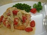 Broiled Salmon with Tarragon Crab Sauce