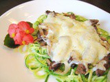 Cheese Steak on Zoodles