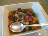 Chickpea, Collard and Sausage Soup
