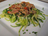 Clam Sauce on Zoodles