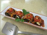 Eggplant-Sausage Rollatini