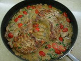 Pork Chops in Mushroom-Tomato Cream