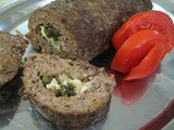 Roasted Poblano & Cheese-Stuffed Meat Roll