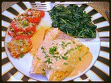 Salmon with Pink Tarragon Cream