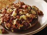 Sausage-Bacon Stuffed Portobello Mushrooms