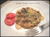 Sausage Tarragon Cream on Toast