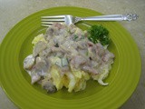 Scrambled Eggs & Bacon Gravy